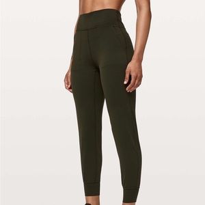 Lululemon 28” High Waisted Align Joggers Dark Olive Green